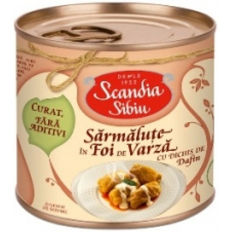SARMALUTE IN FOI DE VARZA SCANDIA 400 G SARMALUTE IN FOI DE VARZA SCANDIA 400 G