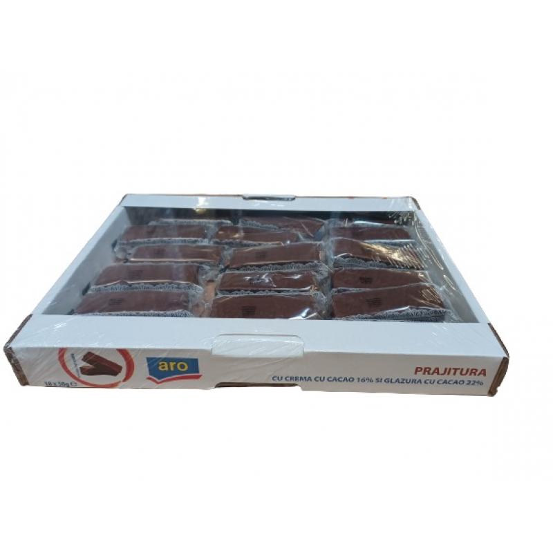 PRAJITURA CU AROMA DE CACAO ARO 50 G (18 BUC) PRAJITURA CU AROMA DE CACAO ARO 50 G (18 BUC)