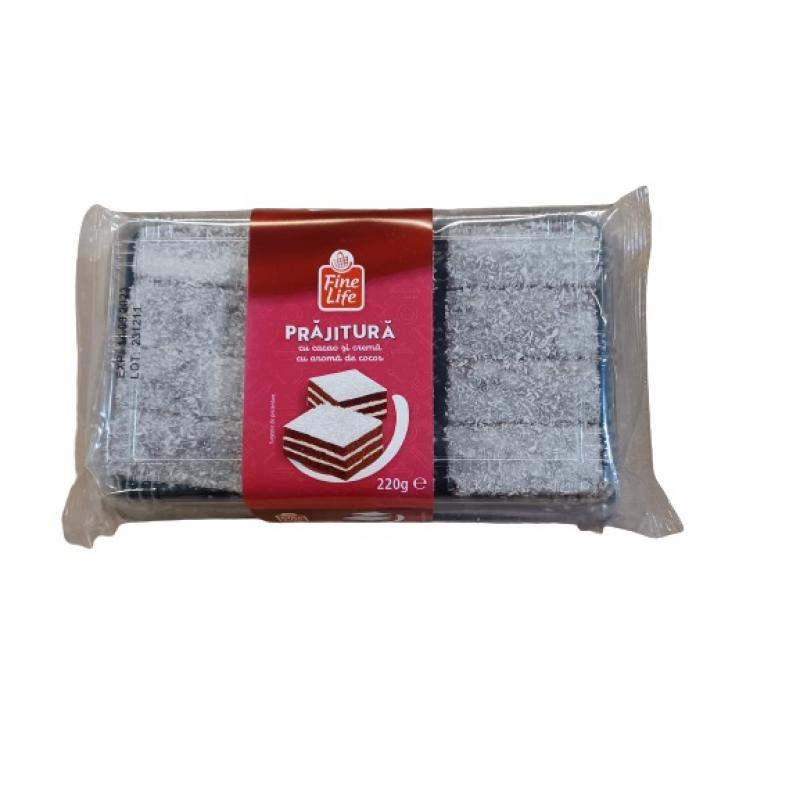 PRAJITURA CU COCOS FINE LIFE 220 G PRAJITURA CU COCOS FINE LIFE 220 G