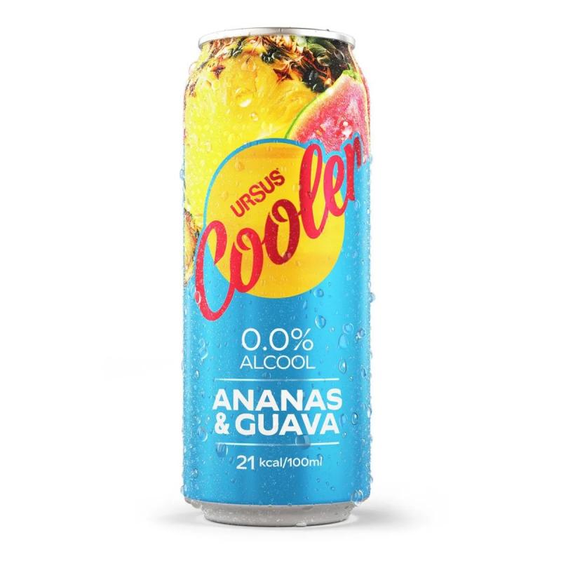 BERE URSUS COOLER DOZA FARA ALCOOL ANANAS SI GUAVA 0,5 L - SGR BERE URSUS COOLER DOZA FARA ALCOOL ANANAS SI GUAVA 0,5 L - SGR